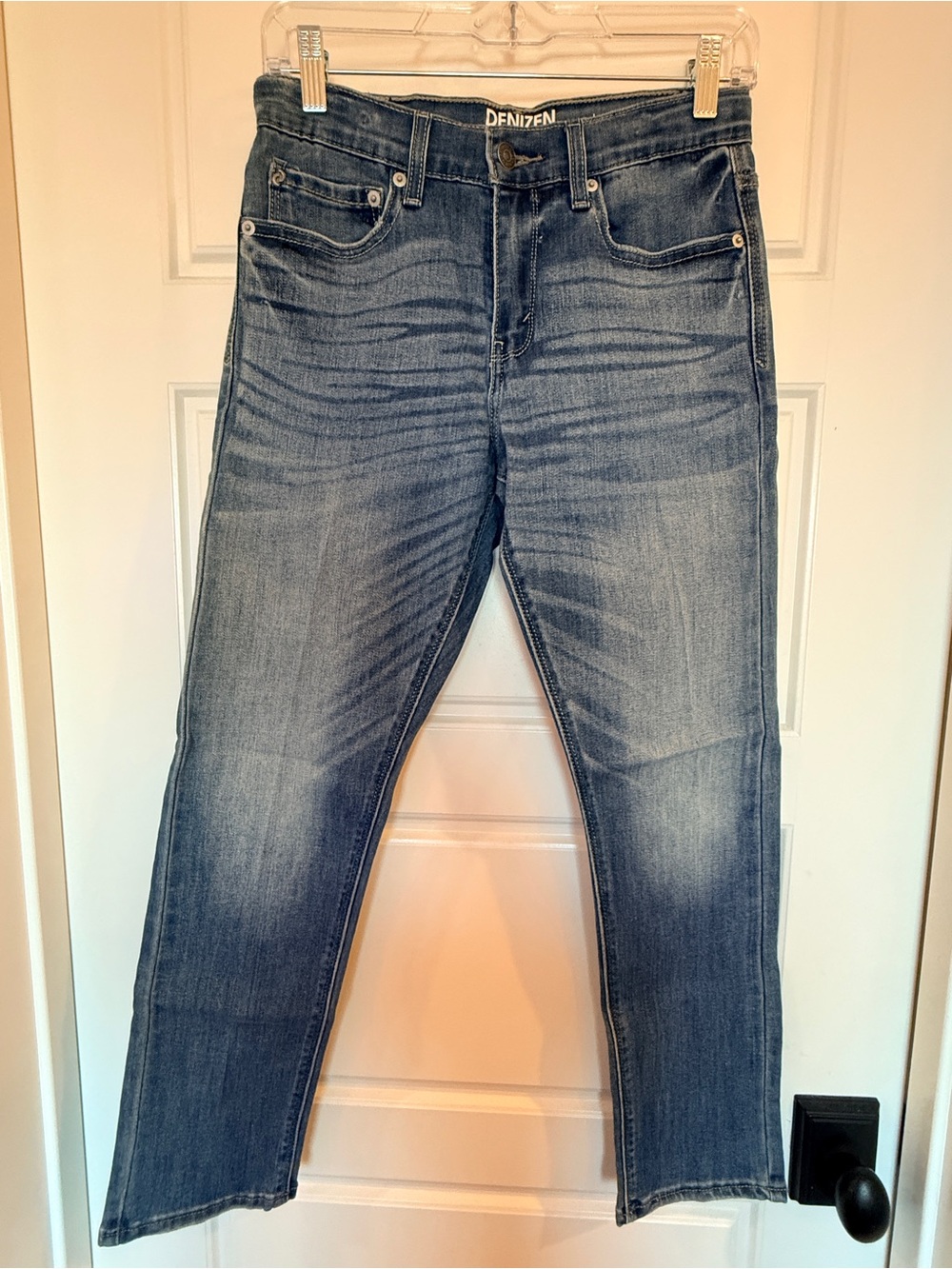 Denizen from Levi's Boys Stretch Sz 12 Jeans - Dk Blue Skinny, Lt Blue Taper